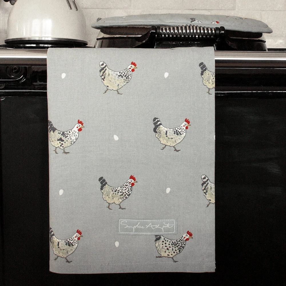 Lay A Little Egg Tea Towel (Set of 2) Lay A Little Egg Tea Towel (Set Of 2) -Sophie Allport Shop all8601 chicken tea towel lifestyle web