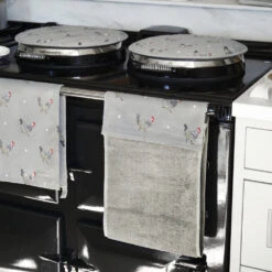 Chicken Circular Hob Cover 2 Chicken Circular Hob Cover -Sophie Allport Shop all8610 chicken roller hand towel lifestyle web