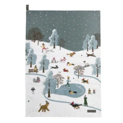 Christmas Dogs Tea Towel (Set Of 2) 5 Christmas Dogs Tea Towel (Set Of 2) -Sophie Allport Shop all87602 christmas dogs tea towel set of 2 cut out high res square