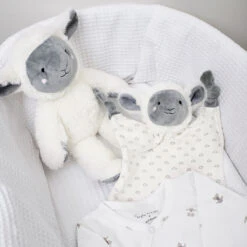 Sheep Soft Toy -Sophie Allport Shop bast4301 babc432525 pjcj4369 sheep soft toy blankie comforter and sleepsuit 6 9 months lifestyle high res square