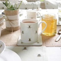 Bees Coloured Mug 2 Bees Coloured Mug -Sophie Allport Shop bm3604 bees coloured standard mug lifestyle high res web image