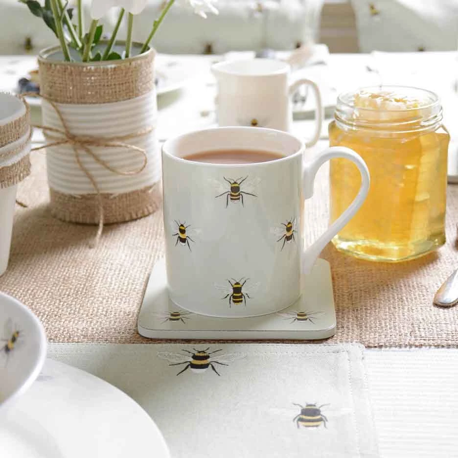 Bees Coasters (Set of 4) Bees Coasters (Set Of 4) -Sophie Allport Shop bm3604 bees coloured standard mug lifestyle high res web image 8dd9d15e 933e 425d 80fb d44ce5eb13a3