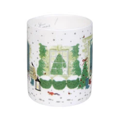 Holly & Berry Home For Christmas Mug -Sophie Allport Shop bm5003 christmas holly and berry home for christmas standard mug side cut out high res