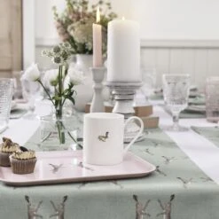 Boxing Hares Serving Tray - Small 5 Boxing Hares Serving Tray - Small -Sophie Allport Shop bmbm01 pt9526 bunny solo standard mug boxing hares printed tray small 2 lifestyle high res square