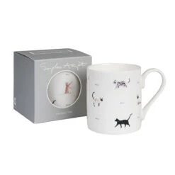 Cats & Bones Mug -Sophie Allport Shop bmca02 cat mug with box web image c04610d2 9468 41d7 a26f eda995a4d4c9