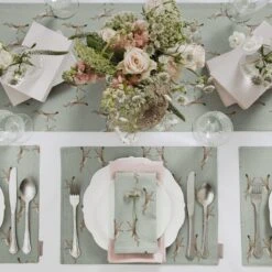 Boxing Hares Fabric Placemat 7 Boxing Hares Fabric Placemat -Sophie Allport Shop boxing hares place setting overhead portrait lifestyle high res square e81f6bcf c7b2 4cd5 a413 f6945c16dfba
