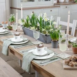 Boxing Hares Fabric Placemat 3 Boxing Hares Fabric Placemat -Sophie Allport Shop boxing hares table setting easter lifestyle high res square ad386e66 0bfa 42f7 8f49 5c829d6d162b