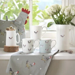 Chicken Shaped Tea Cosy -Sophie Allport Shop chicken mugs and fabric collection lifestyle high res square df960e7a 4540 4022 bb92 8636f8d5354e