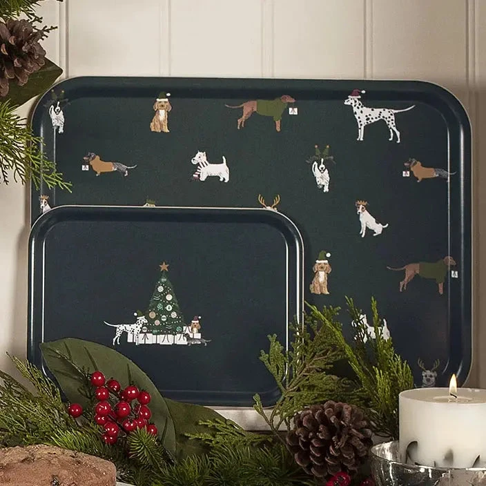 Christmas Dogs Serving Tray - Small Christmas Dogs Serving Tray - Small -Sophie Allport Shop christmas dogs collection lifestyle high res 82df3476 b194 4d97 9fa3 d94ce3e56e75