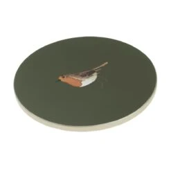 Robin Circular Coasters (Set Of 4) 4 Robin Circular Coasters (Set Of 4) -Sophie Allport Shop coc10101 robins circular coasters set of 4 2 cut out high res square
