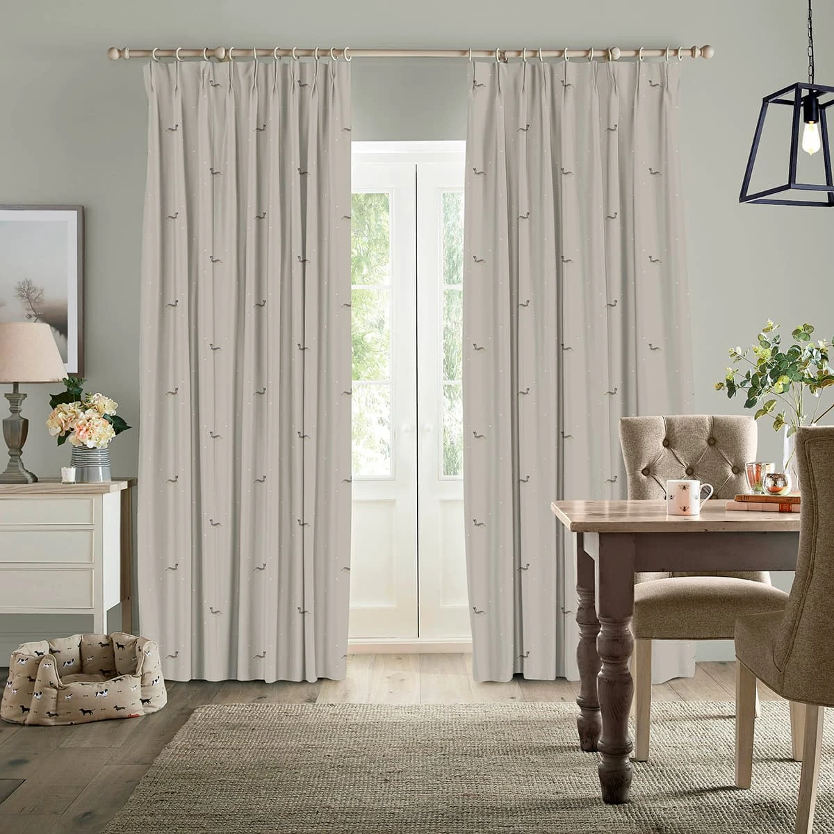 Hare Linen Made to Measure Curtains Hare Linen Made To Measure Curtains -Sophie Allport Shop crt25lm2m hare linen artwork made to measure curtains cameo high res square