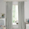 Hearts Grey Made To Measure Curtains