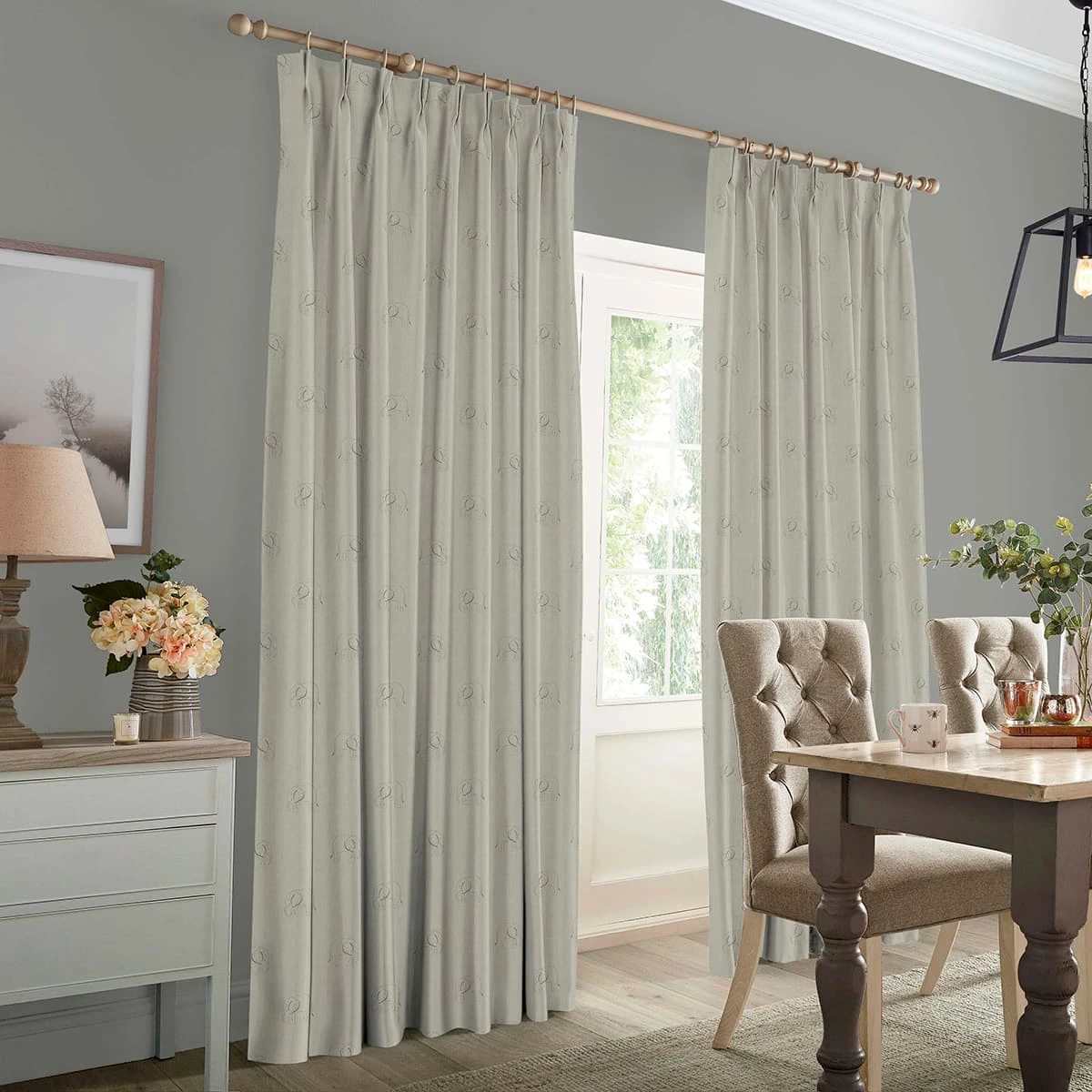 Elephant Slate Grey Made to Measure Curtains Elephant Slate Grey Made To Measure Curtains -Sophie Allport Shop crt54sgm2m elephant slate grey vector made to measure curtains lifestyle high res square