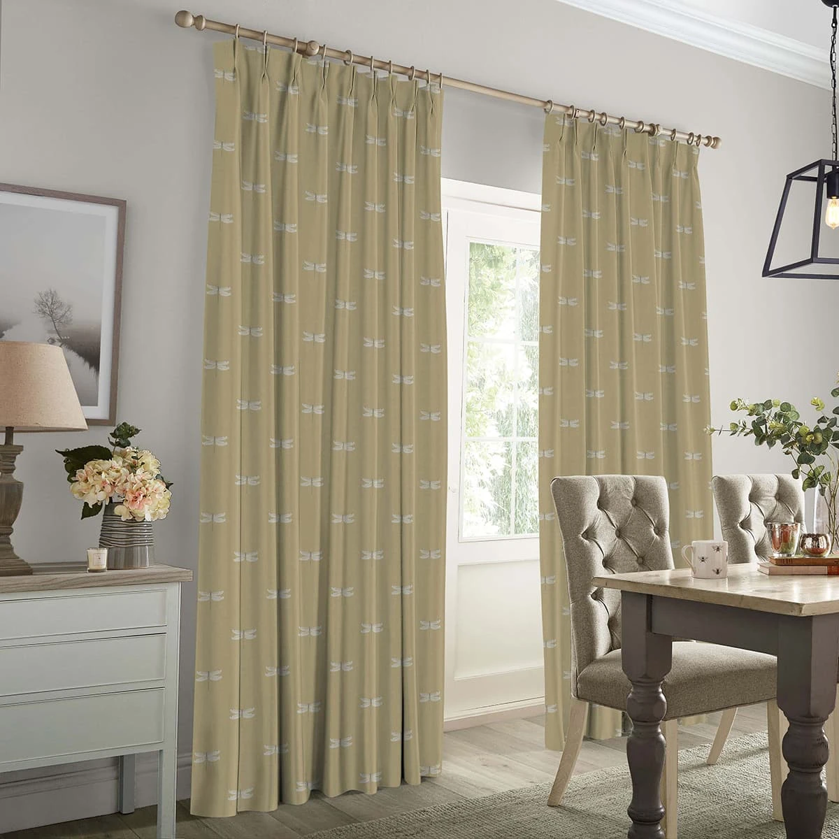 Dragonfly Deep Mustard Made to Measure Curtains Dragonfly Deep Mustard Made To Measure Curtains -Sophie Allport Shop crt57dmm2m dragonfly deep mustard artwork made to measure curtains lifestyle high res square
