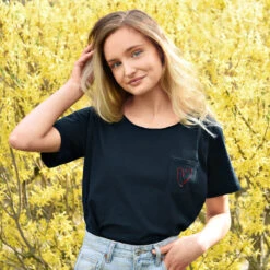 Hearts Ladies T-Shirt 1 Hearts Ladies T-Shirt -Sophie Allport Shop ctt0134m hearts ladies t shirt medium 2 lifestyle high res square