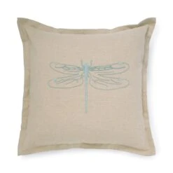 Dragonfly Linen Blend Embroidered Cushion 4 Dragonfly Linen Blend Embroidered Cushion -Sophie Allport Shop dragonfly 45x45 embroidered cushion cutout all109012e ss23 high res square