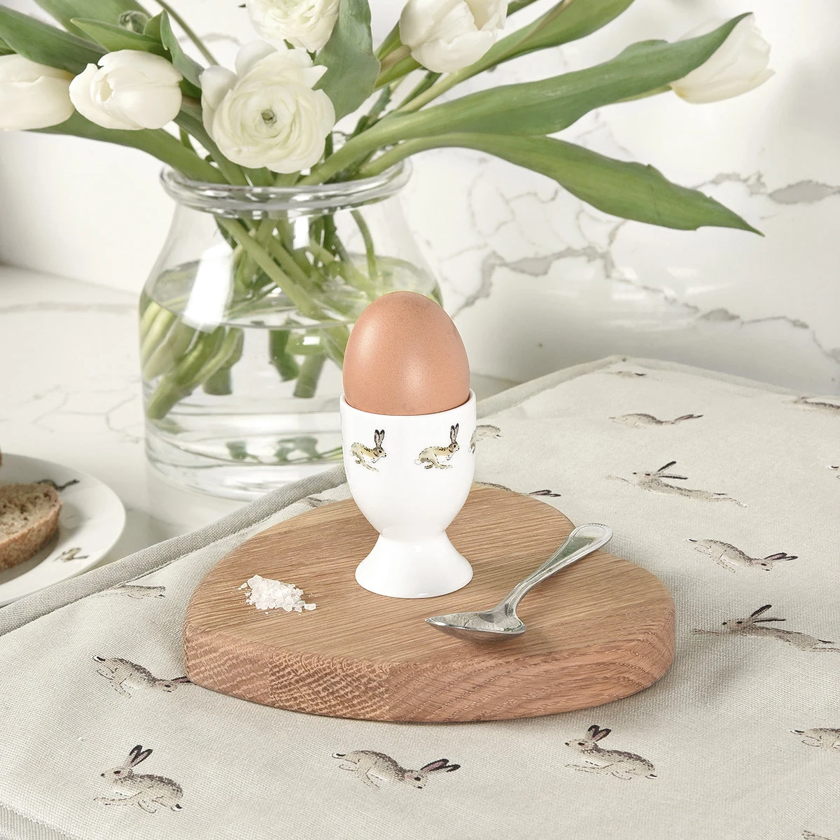 Hare Egg Cup Hare Egg Cup -Sophie Allport Shop ecga01 bunny egg cup lifestyle high res square