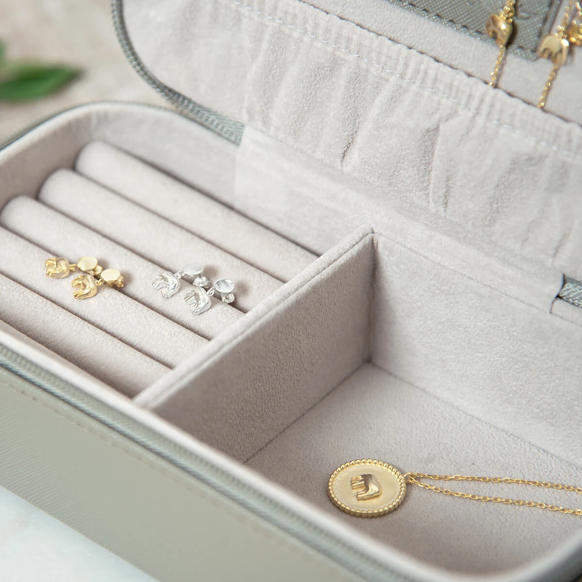 Elephant Gold Plated Pendant Necklace Elephant Gold Plated Pendant Necklace -Sophie Allport Shop elephant zsl jewellery collection 2 lifestyle high res square