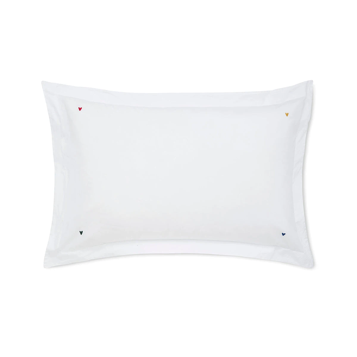 Hearts Embroidered Pair of Oxford Pillowcases Hearts Embroidered Pair Of Oxford Pillowcases -Sophie Allport Shop embhearts01pc hearts embroidered oxford pillowcase pair 2 cut out high res square