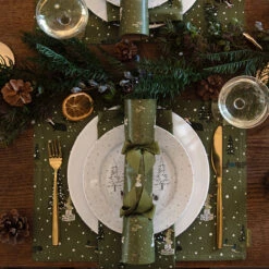 Festive Forest Fabric Placemat -Sophie Allport Shop festive forest place setting lifestyle high res square 1fbb49b0 2331 4187 ab59 ecc97f8f7a94