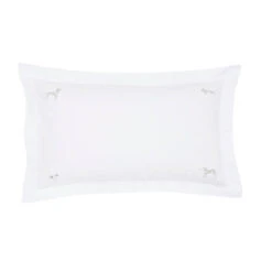 Fetch Natural Embroidered Bedding Set -Sophie Allport Shop fetchv01dq pillowcase vector embroidered fetch cutout high res square