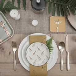 Giraffe Napkins (Set Of 4) 5 Giraffe Napkins (Set Of 4) -Sophie Allport Shop giraffe zsl table setting lifestyle high res square 14f11040 4f9d 46a1 af39 a200899b9c63