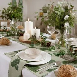 Trees Napkins (Set Of 4) -Sophie Allport Shop hedgehog and parkland trees table setting indoors 2 lifestyle high res square