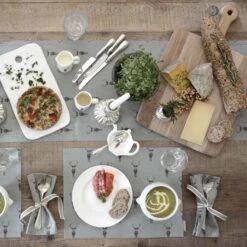 Highland Stag Napkins (Set Of 4) 4 Highland Stag Napkins (Set Of 4) -Sophie Allport Shop highland stag collection lifestyle high res 4 web image