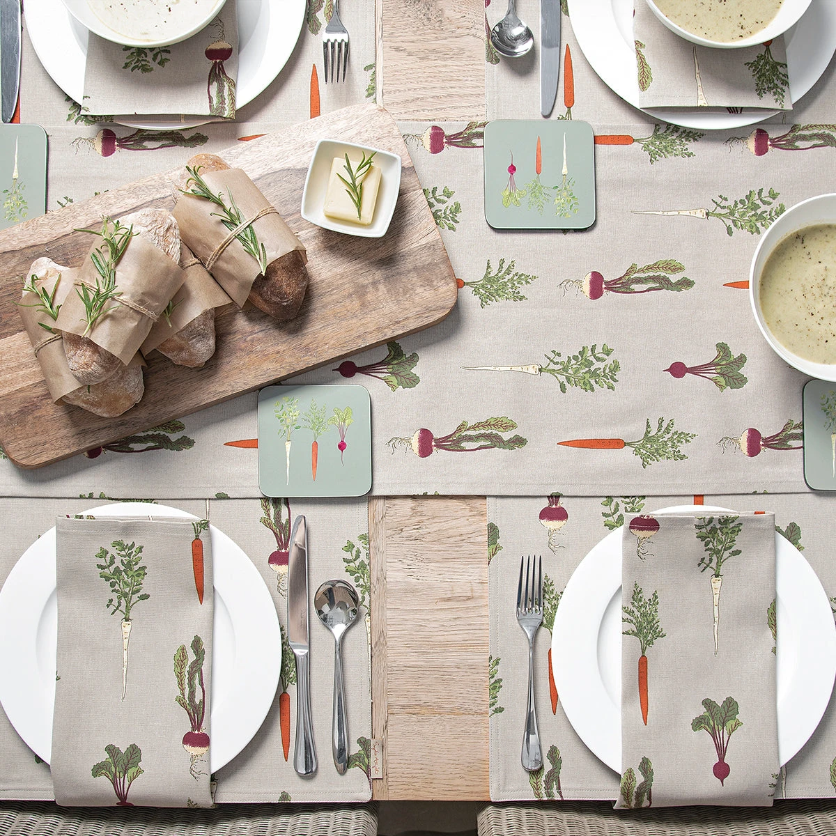 Home Grown Fabric Placemat Home Grown Fabric Placemat -Sophie Allport Shop home grown table setting lifestyle high res square 0e2935ce d775 417d 9c84 5a7c922ee97e