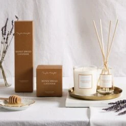 Honey Spiced Lavender Diffuser 3 Honey Spiced Lavender Diffuser -Sophie Allport Shop honey spiced lavender fragrance lifestyle aw22 square 43b5fde0 6071 482d ab21 f54e66d0f99c