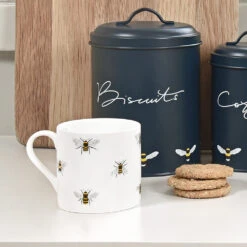 Bees Mug 2 Bees Mug -Sophie Allport Shop im3603 bees white large mug lifestyle high res square