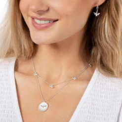 Bees Sterling Silver Pendant Necklace 2 Bees Sterling Silver Pendant Necklace -Sophie Allport Shop jerss3601h jnlss3601c jnlss3601p bees hoop earrings charm and pendant necklace sterling silver modelled cut out high res square 6d37dc16 7f40 4c70 aebc 3198673d0419