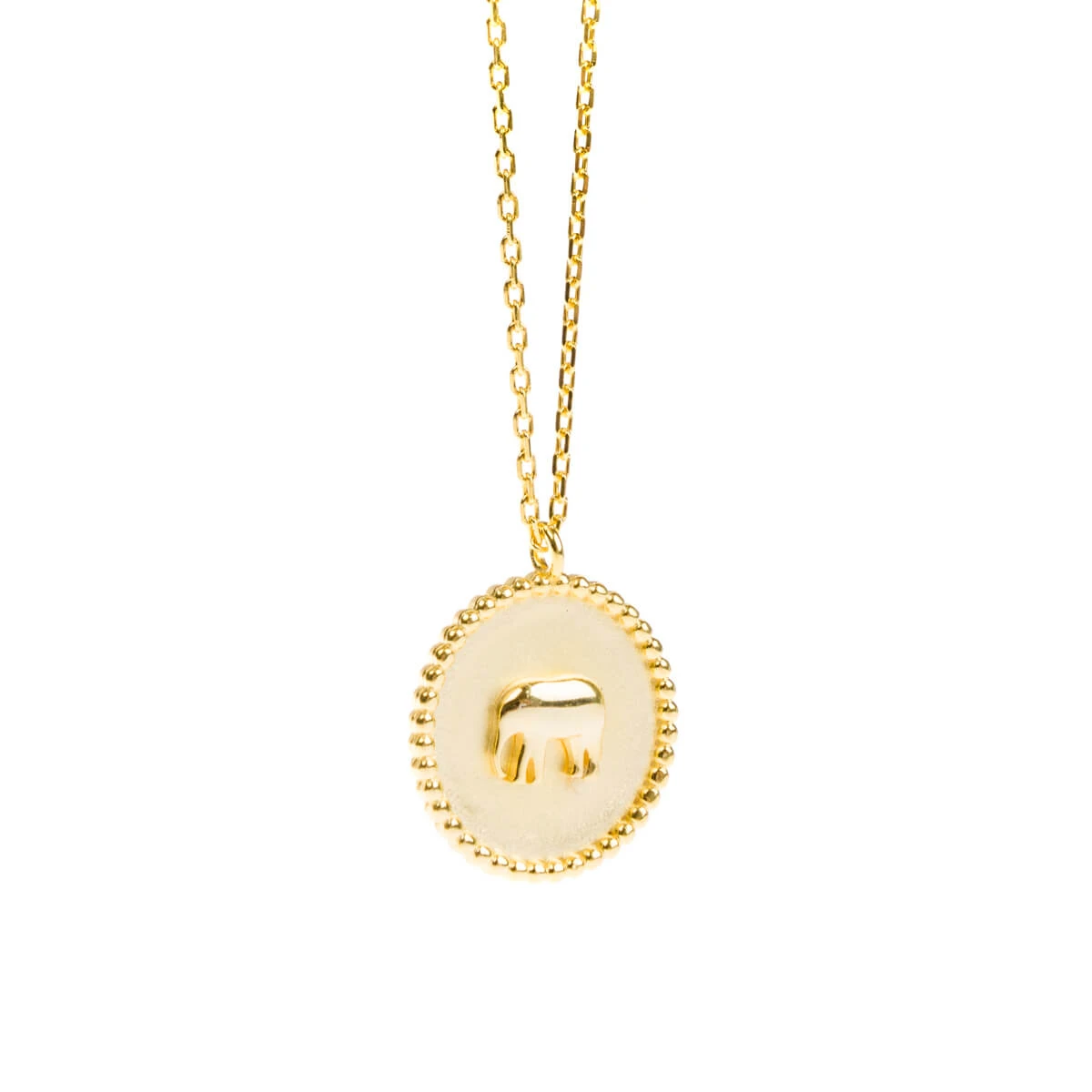 Elephant Gold Plated Pendant Necklace Elephant Gold Plated Pendant Necklace -Sophie Allport Shop jnlgp5402p elephant zsl necklace pendant gold plated 2 cut out high res square