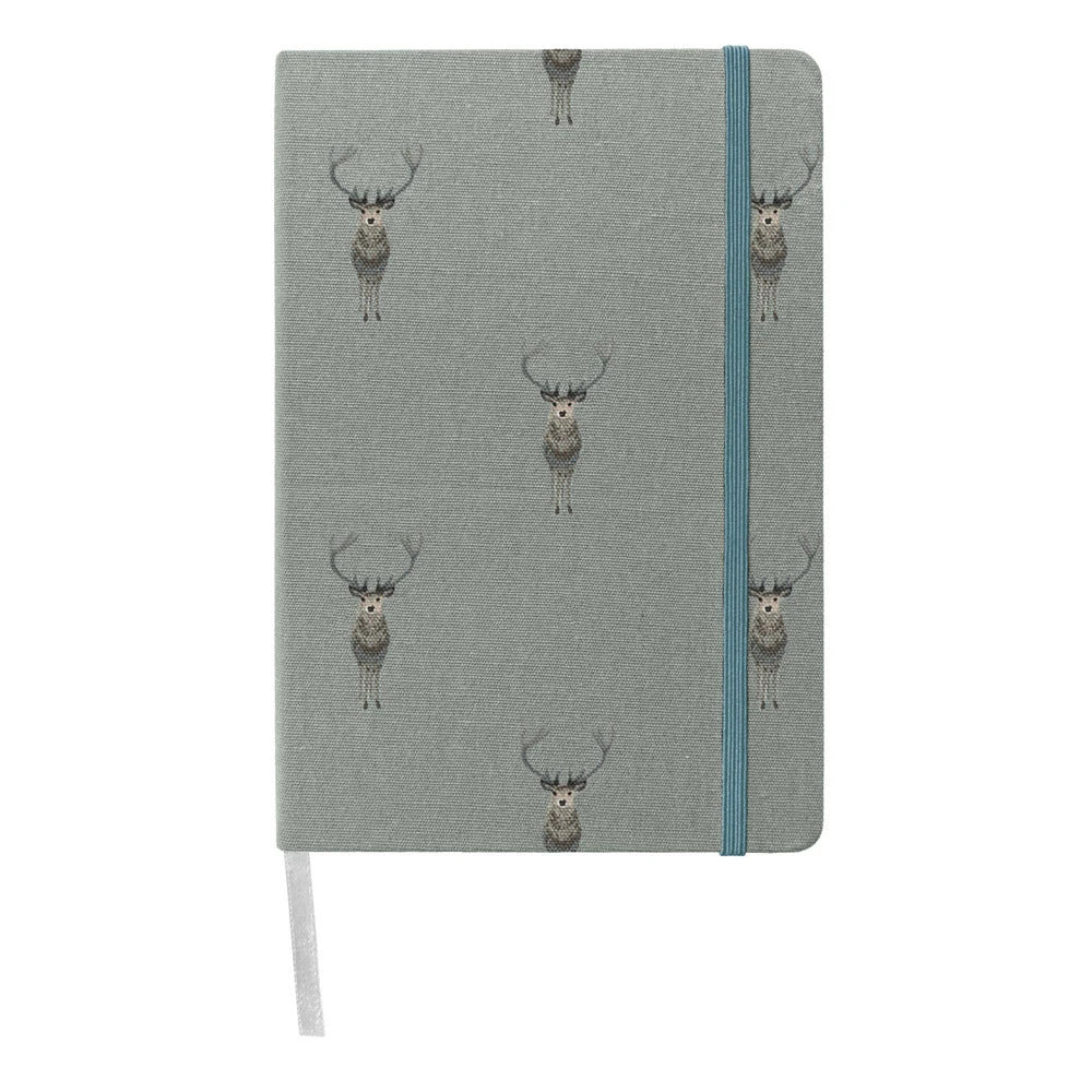 Highland Stag A5 Fabric Notebook Highland Stag A5 Fabric Notebook -Sophie Allport Shop ju29510 highland stag fabric notebook cut out web 2 f26f66e3 05f6 4945 845b 20f30176bfc8