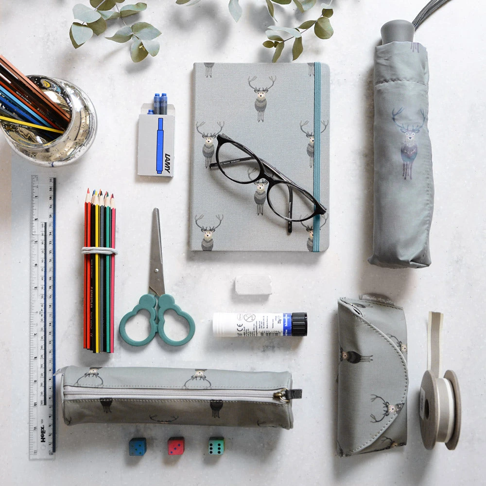 Highland Stag A5 Fabric Notebook Highland Stag A5 Fabric Notebook -Sophie Allport Shop ju29510 highland stag fabric notebook lifestyle web 3 66c8d2a9 8b4a 403a a734 7d386b015561