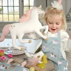 Unicorn Shaped Cushion -Sophie Allport Shop kc55402 unicorn shaped cushion lifestyle web 2