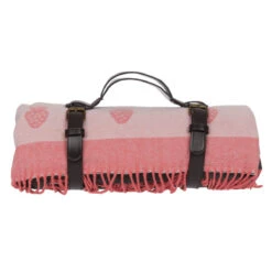 Strawberries Woven Picnic Blanket