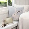 Hare Knitted Cushion