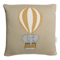 Bears & Balloons Knitted Cushion