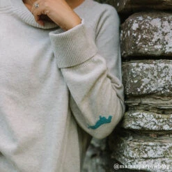 Dachshund Cashmere Jumper -Sophie Allport Shop ksjc46m dachshund ladies cashmere jumper medium 3 lifestyle high res