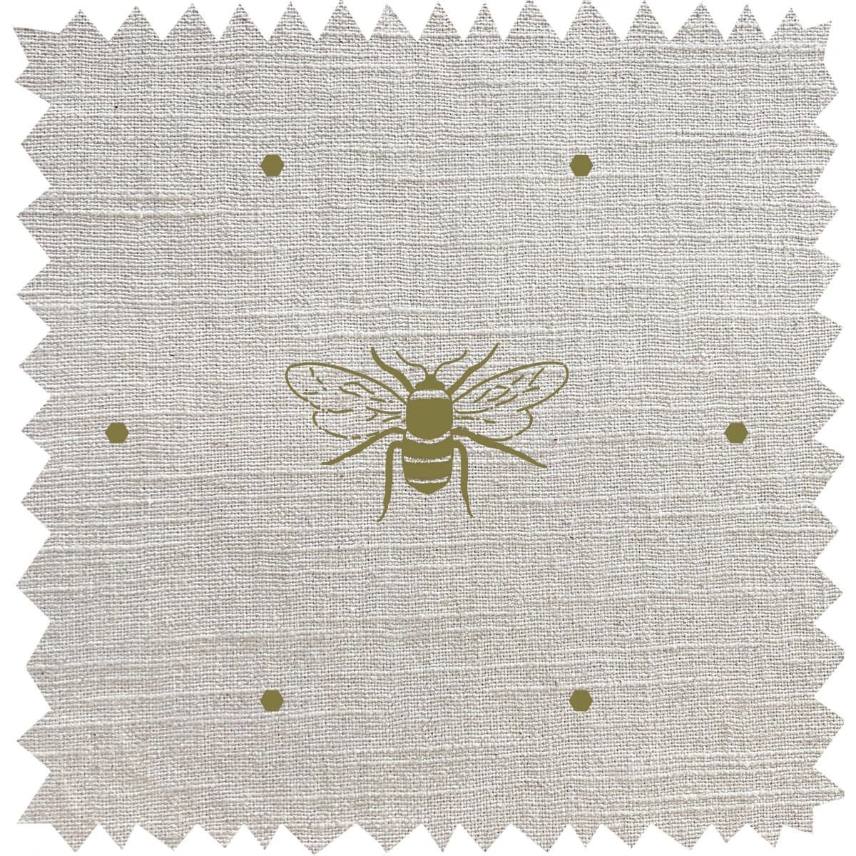 Bees Gold Linen Blend Fabric By The Metre Bees Gold Linen Blend Fabric By The Metre -Sophie Allport Shop lin36000 bees gold fabric swatch linen blend cut out high res square
