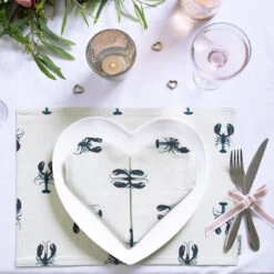 Lobster Napkins (Set Of 4) -Sophie Allport Shop lobster single place setting high res square jpg