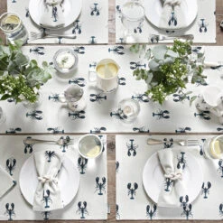 Lobster Fabric Placemats (Set Of 2) -Sophie Allport Shop lobster table top collection lifestyle 2 high res square b80c034c b221 4d3f 9609 bdf7d8a3b946