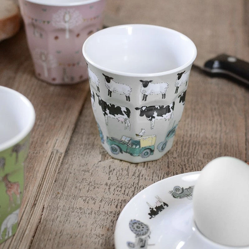 On The Farm Childrens Melamine Beaker On The Farm Childrens Melamine Beaker -Sophie Allport Shop mbk2403 on the farm beaker lifestyle web square