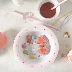Unicorn Childrens Melamine Set -Sophie Allport Shop mcs5501 unicorn melamine set bowl lifestyle web