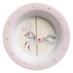 Fairground Ponies Childrens Melamine Set -Sophie Allport Shop mcs7301 fairground ponies breakfast melamine bowl cut out high res