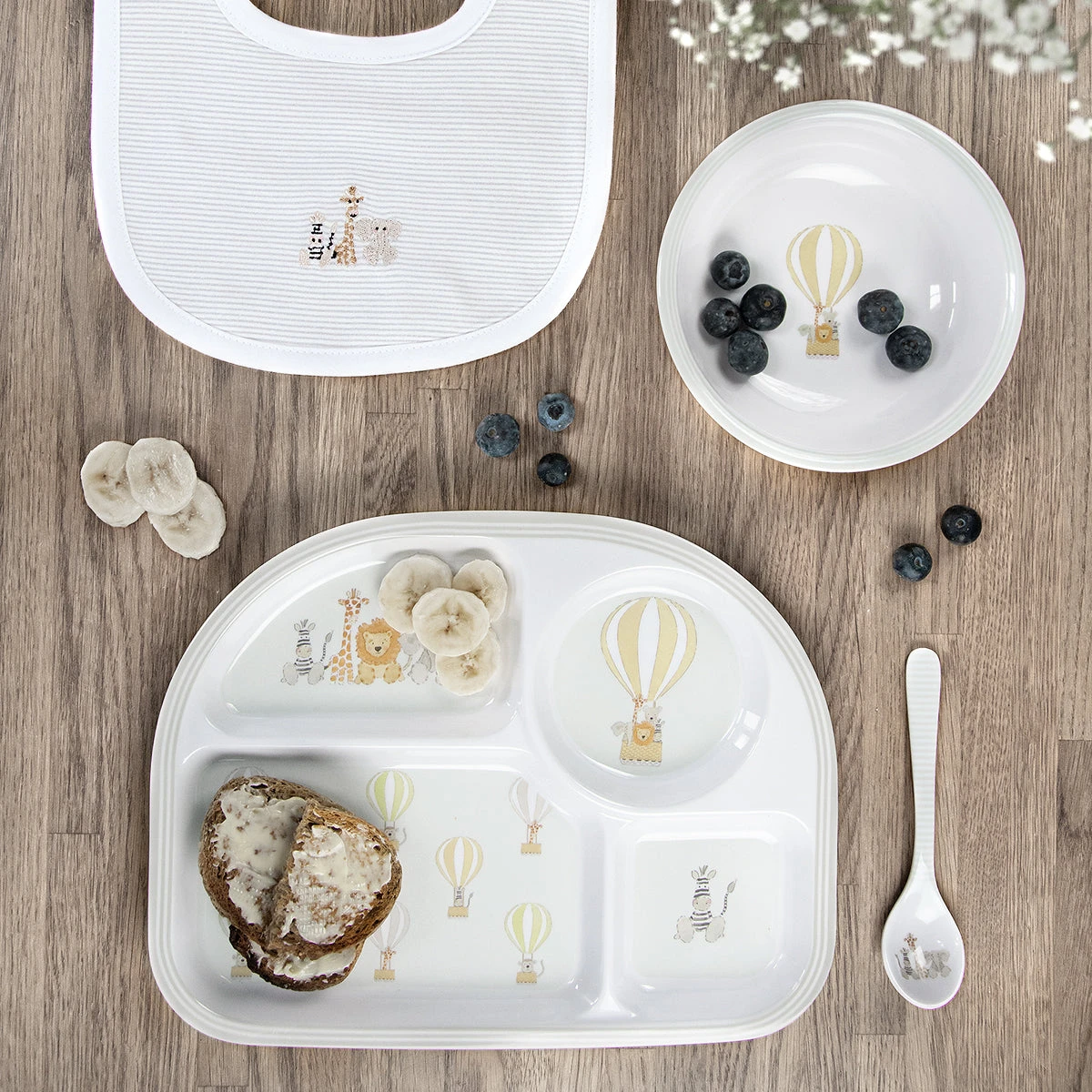 Bears & Balloons Childrens Baby Spoon Bears & Balloons Childrens Baby Spoon -Sophie Allport Shop mdp7927 mbl79142 mbs7914 all79500b bears and balloons melamine divider plate bowl spoon and baby bib lifestyle high res square 070c4b5e 97ac 48cb be9f bc16f0ab79b5