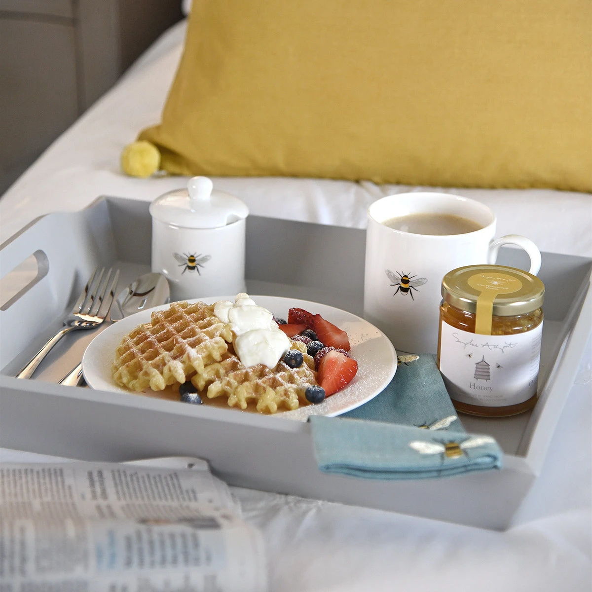 Bees Solo Mug Bees Solo Mug -Sophie Allport Shop mothers day 2021 breakfast in bed 1 lifestyle high res square 8b3fe4fb ecaf 49c5 8cb5 215a63a1873e