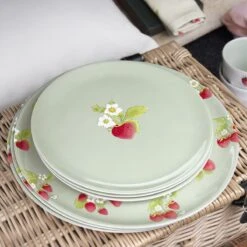 Strawberries Melamine Side Plate