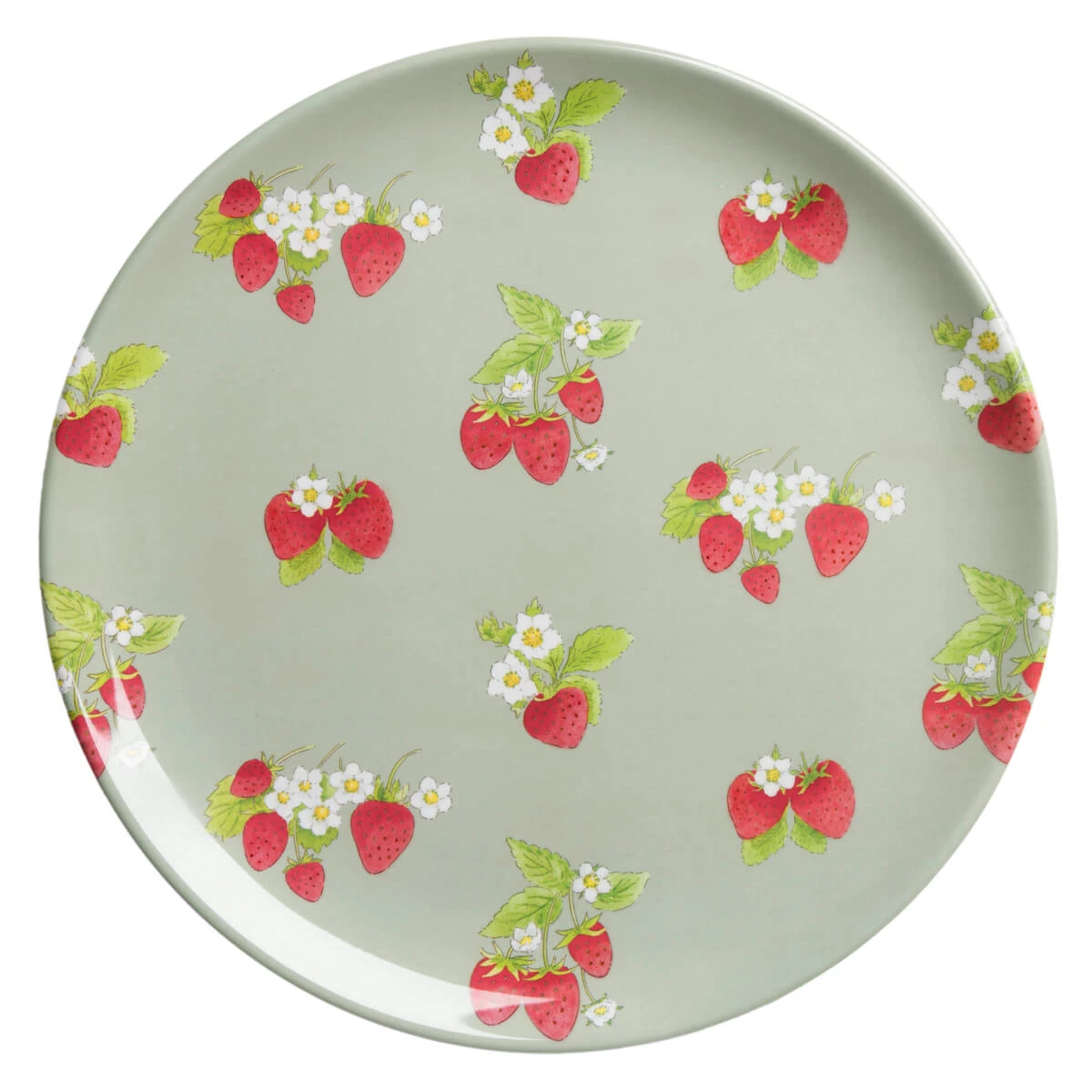 Strawberries Melamine Dinner Plate Strawberries Melamine Dinner Plate -Sophie Allport Shop mpl9810 strawberries melamine dinner plate cut out high res square
